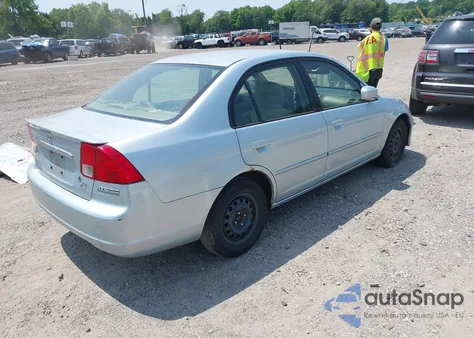 2003 Honda Civic Hybrid из США, поврежденный, VIN JHMES96683S025784